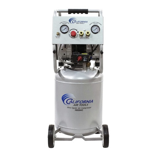 California Air Tools 2 HP 10 Gallon Ultra Quiet and Oil-Free Aluminum Tank Dolly Air Compressor