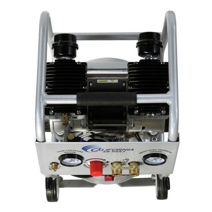 California Air Tools 2 HP 10 Gallon Ultra Quiet and Oil-Free Aluminum Tank Dolly Air Compressor