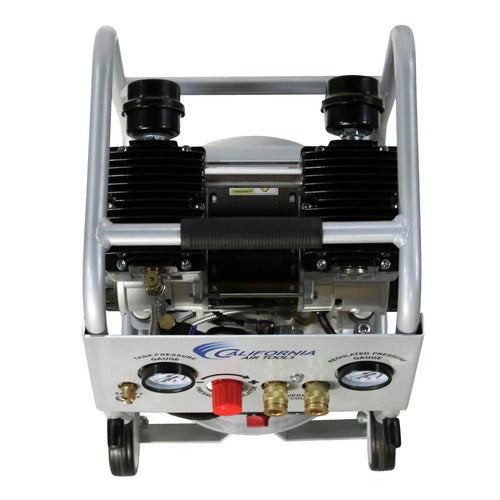 California Air Tools 2 HP 10 Gallon Ultra Quiet and Oil-Free Aluminum Tank Dolly Air Compressor
