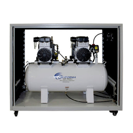 California Air Tools 4 HP 20 Gallon Ultra Quiet and Oil-Free Dolly Air Compressor with Sound Proof Cabinet, Air Dryer and Auto Drain
