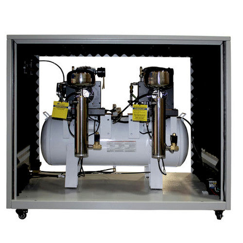 California Air Tools 4 HP 20 Gallon Ultra Quiet and Oil-Free Dolly Air Compressor with Sound Proof Cabinet, Air Dryer and Auto Drain