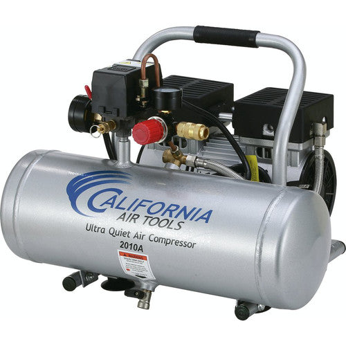 California Air Tools 2010A 1 HP 2 Gallon Ultra Quiet and Oil-Free Aluminum Tank Hand Carry Air Compressor