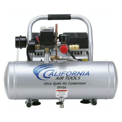 California Air Tools 2010A 1 HP 2 Gallon Ultra Quiet and Oil-Free Aluminum Tank Hand Carry Air Compressor