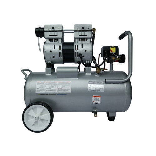 California Air Tools 1 HP 8 Gallon Ultra Quiet and Oil-Free Aluminum Tank Wheelbarrow Air Compressor