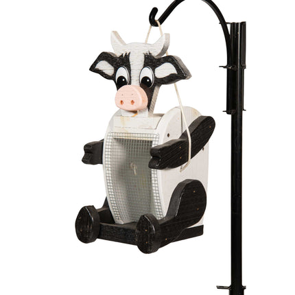 Amish Cow Shaped wood feeder