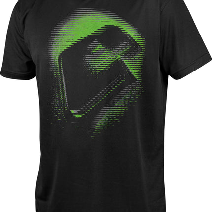 Eclipse Mens VHS T-Shirt Black/Green Print