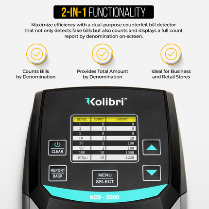 Kolibri KCD-2000 Counterfeit Detector