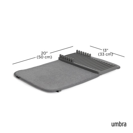 UDry Mini Dish Drying Rack with Mat